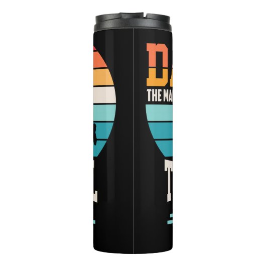 Papa Softbal Legend Graphic Thermosbeker (Achterkant)