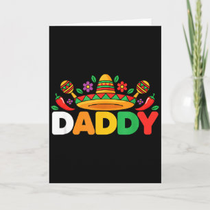 Papa Sombrero Maracas Mexicaans Feest Papa Kaart