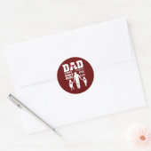 Papa Son First Hero Daughter First Love Vader's Ronde Sticker (Envelop)