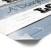 Papa Son's eerste Hero Daughter's eerste liefde Foto Afdruk (Hoek)