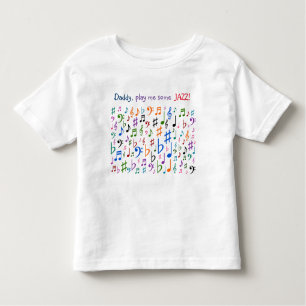 Papa, speel wat JAZZ voor me! Kinder Shirts
