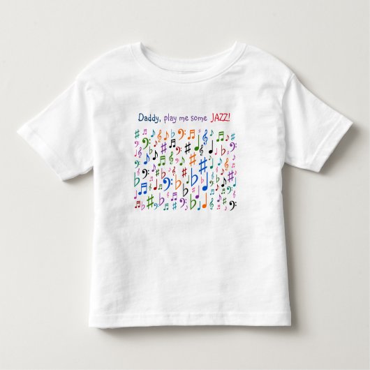 Papa, speel wat JAZZ voor me! Kinder Shirts (Voorkant)