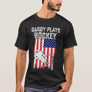 Papa speelt hockey, hockey vader t-shirt