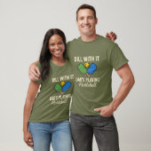 Papa speelt Pickleball T-shirt (Unisex)