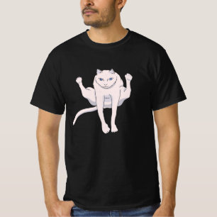 Papa-springende atlete witte kat T-Shirt