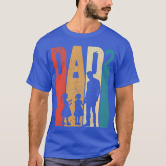 Papa Squarewo Dochter Vaders dag vrienden T-shirt