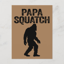 Papa Squatch Funny Bigfoot - Vaderdag Gift Briefkaart