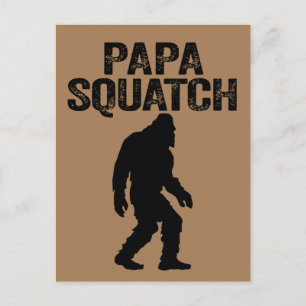 Papa Squatch Funny Bigfoot - Vaderdag Gift Briefkaart