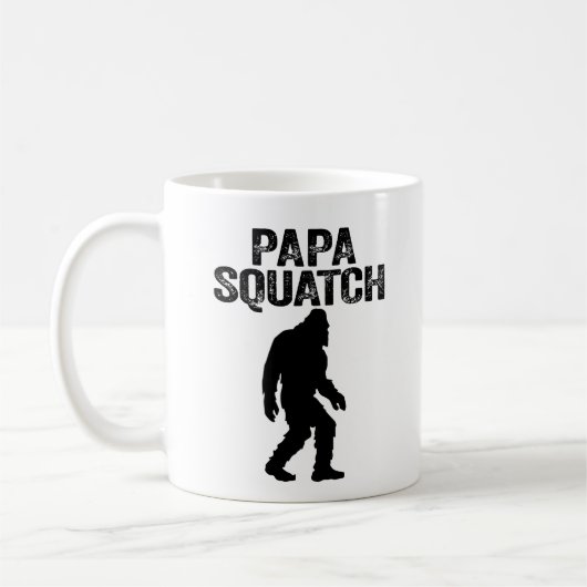 Papa Squatch Funny Bigfoot - Vaderdag Gift Koffiemok (Links)