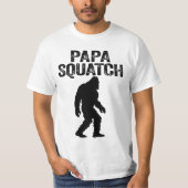 Papa Squatch Funny Bigfoot - Vaderdag Gift T-shirt (Voorkant)