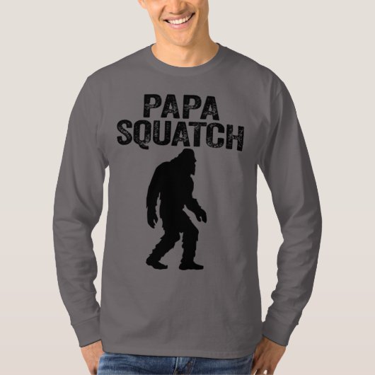 Papa Squatch Funny Bigfoot - Vaderdag Gift T-shirt (Voorkant)