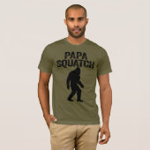 Papa Squatch Funny Bigfoot - Vaderdag Gift T-shirt (Voorkant volledig)
