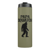 Papa Squatch Funny Bigfoot - Vaderdag Gift Thermosbeker (Voorkant)