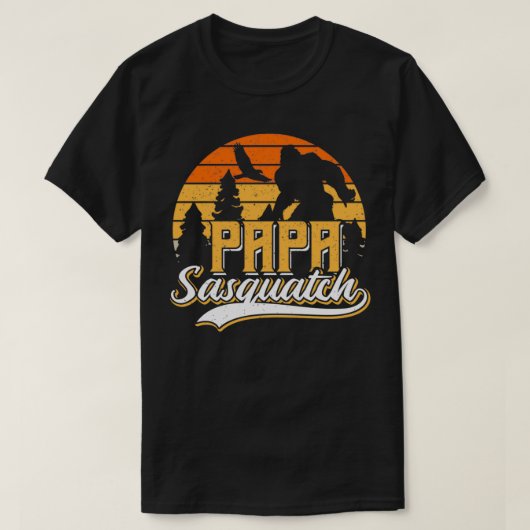 Papa Squatch Funny Dad Bigfoot Fathers Day Gift T-shirt (Design voorkant)