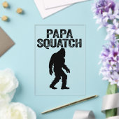 Papa Squatch Grappige Bigfoot - Vaderdag Geschenk Acryl Uitnodigingen (Insitu (Huwelijk))