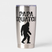 Papa Squatch Grappige Bigfoot - Vaderdag Geschenk Geïsoleerde Drinkbeker (Voorkant)