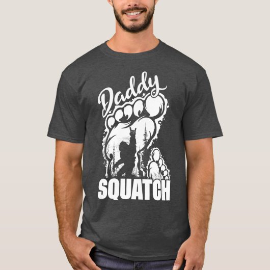 Papa Squatch Papa Bigfoot Sasquatch Vaders Dag T-shirt (Voorkant)