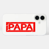 Papa Stamp Case-Mate iPhone Case (Achterkant (horizontaal))