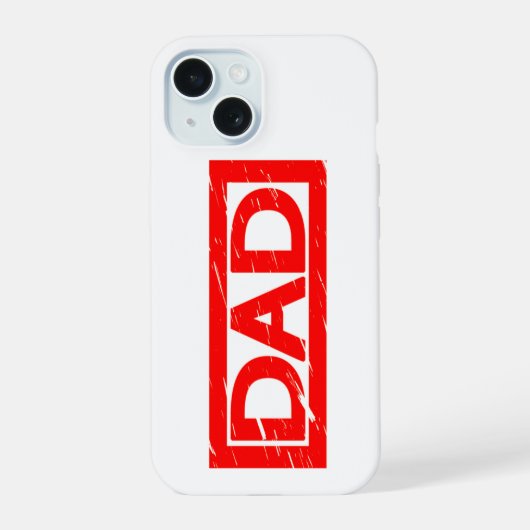 Papa Stamp iPhone 15 Case (Achterkant)