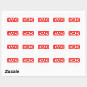 Papa Stamp Ronde Sticker (Vel)