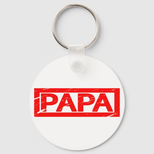 Papa Stamp Sleutelhanger (Voorkant)