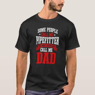 Papa Steamfitter Tradesman Plumber Fathe T-shirt