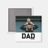 Papa Stelde Aanpasbare Jaar Vaderdag In Magneet (Voorkant / Achterkant)