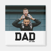 Papa Stelde Aanpasbare Jaar Vaderdag In Magneet (Voorkant)
