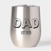 Papa Stelde Geschenk Moderne Typografie Vaderdag (Voorkant)