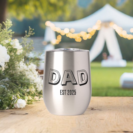 Papa Stelde Geschenk Moderne Typografie Vaderdag (Bruiloft (Gedraaid) )