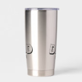 Papa Stelde Geschenk Moderne Typografie Vaderdag Geïsoleerde Drinkbeker (Links)