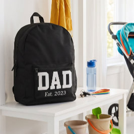 Papa Stelde Vet Zwart Tekst op Wit vast Bedrukte Rugzak