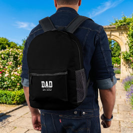 Papa Stelde Vet Zwart Tekst op Wit vast Bedrukte Rugzak
