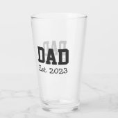 Papa Stelde Vet Zwart Tekst Wit Glas (Achterkant)