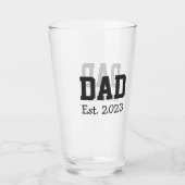Papa Stelde Vet Zwart Tekst Wit Glas (Voorkant)