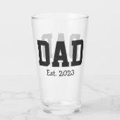 Papa Stelde Vet Zwart Tekst Wit Glas (Achterkant)