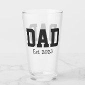 Papa Stelde Vet Zwart Tekst Wit Glas (Voorkant)