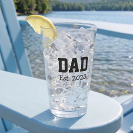 Papa Stelde Vet Zwart Tekst Wit Glas