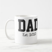 Papa Stelde Vet Zwart Tekst Wit Koffiemok (Links)