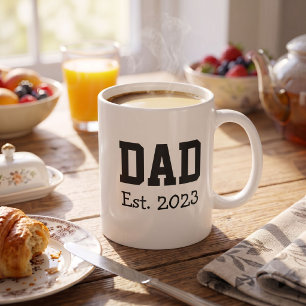 Papa Stelde Vet Zwart Tekst Wit Koffiemok