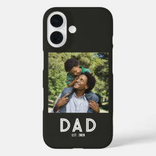 Papa Stelde Witte Fotocadeau Vaderdag Samen iPhone 16 Hoesje