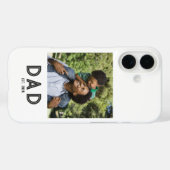 Papa Stelde Witte Fotocadeau Vaderdag Samen Case-Mate iPhone Case (Achterkant (horizontaal))