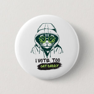 Papa stemt op Kamala Harris voor de gekozen presid Ronde Button 5,7 Cm