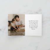 Papa Stichtte 5 Foto Zwart & Wit Jaar Kaart (Binnen)
