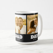 Papa Stichtte Black Bold 3 Foto Koffiemok (Voorkant rechts)