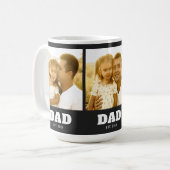 Papa Stichtte Black Bold 3 Foto Koffiemok (Voorkant links)