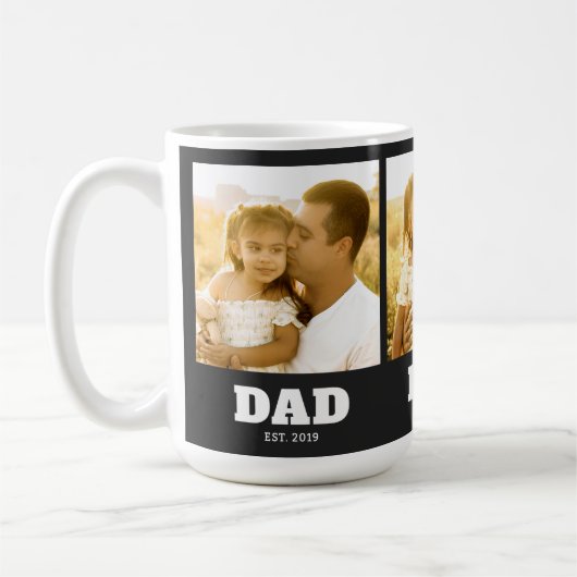 Papa Stichtte Black Bold 3 Foto Koffiemok (Links)
