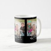 Papa Stichtte Zwarte 3 Foto Koffiemok (Voorkant rechts)