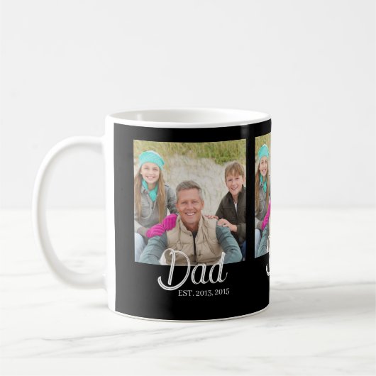 Papa Stichtte Zwarte 3 Foto Koffiemok (Links)