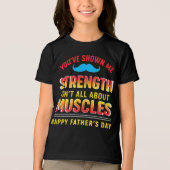 "Papa: stille kracht, luide impact" Tri-Blend Shirt (Voorkant)